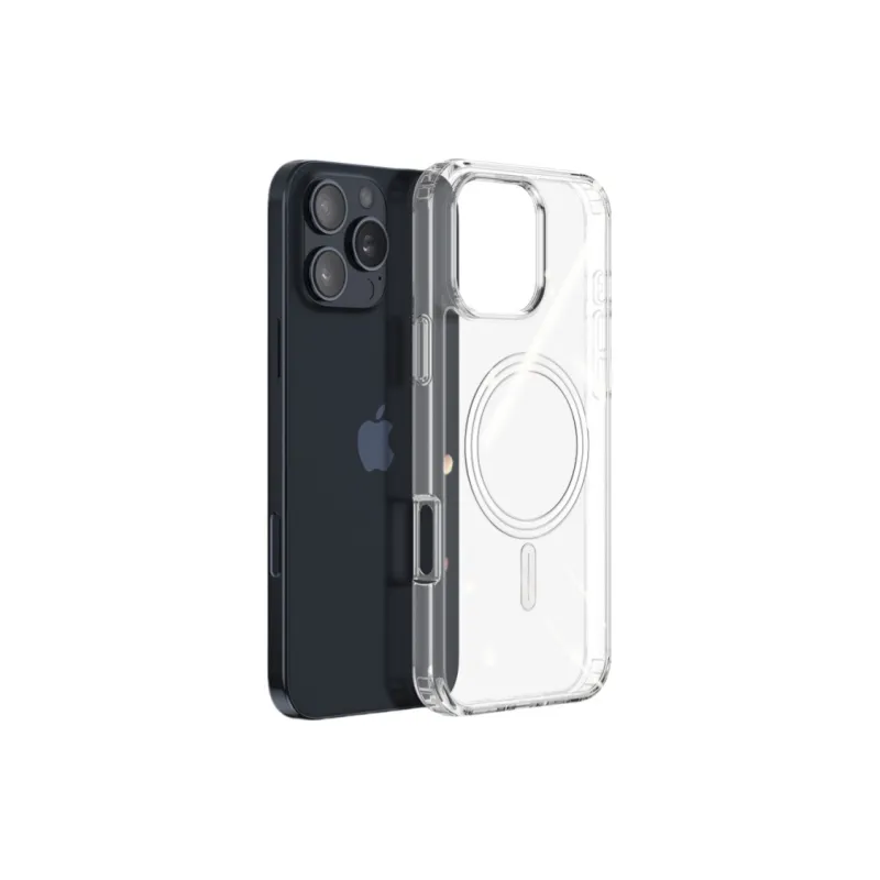 DUXDUCIS Transparent Strong Magnetic Impact Resistant Phone Cases Works With IPhone 15-1