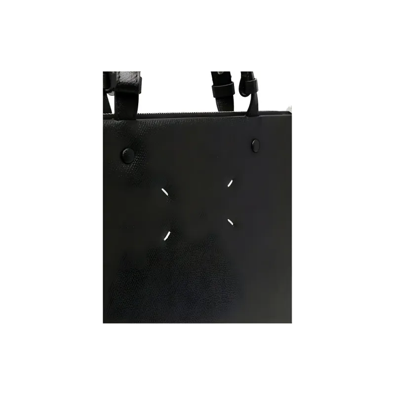 Maison Margiela Leather Tote Bag Shopping Bag Handbag Men's Black-2