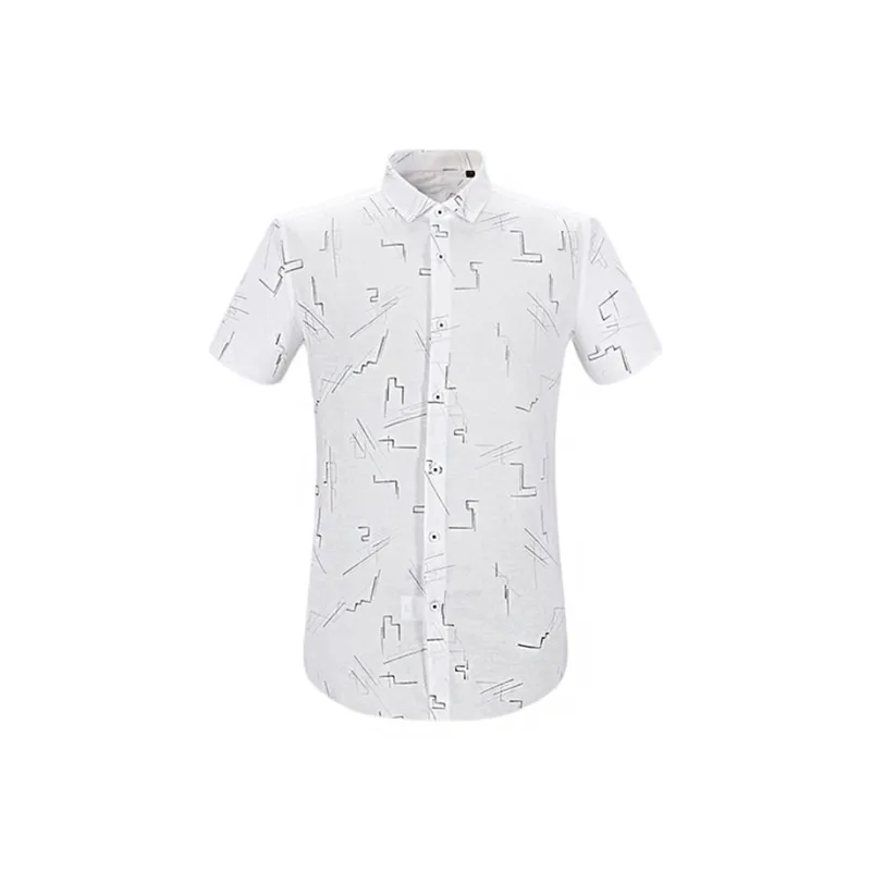 ARTSDON Shirts Men Bleached Pattern-0