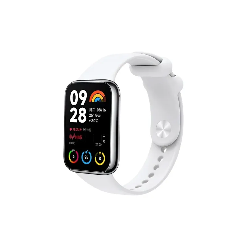 APEPALOG Xiaomi Red Beige Compatibility Watch Band Silicone Material-2