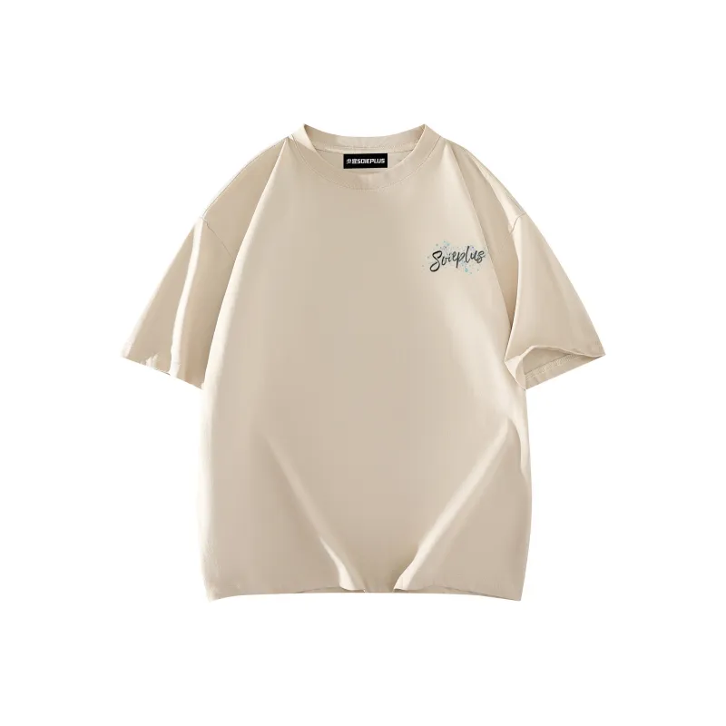 SOIE T Shirts Unisex Light Beige Apricot-1
