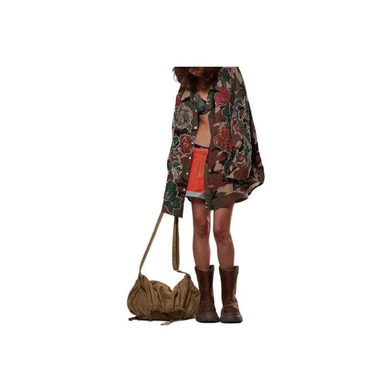 R13 Camouflage print Shirt-0