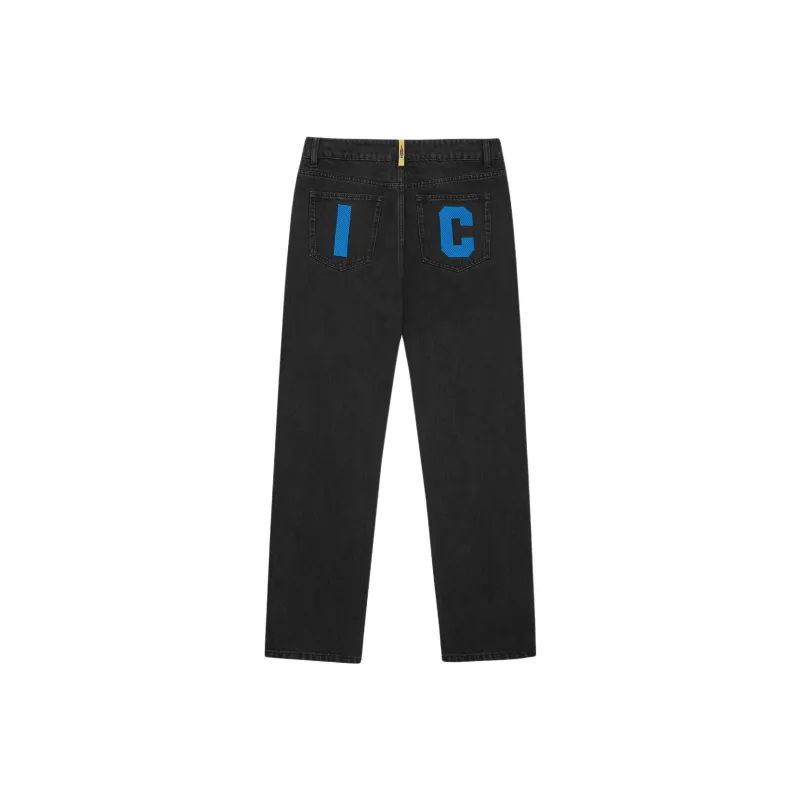 Ice Cream Logo Print Jeans-1