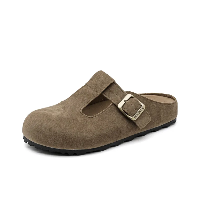 Warrior Abrasion Resistant Slip Resistant Closed Toe Slippers Women's Coffee-1