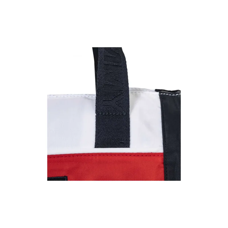 Tommy Hilfiger Polyester Boston Bag Portable One Shoulder Crossbody Travel Bag Medium Size Men's Blue White-4