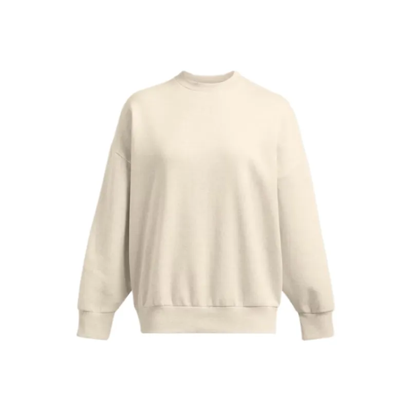 Under Armour Rival Fleece Sweatshirt Women's Ivory White-0