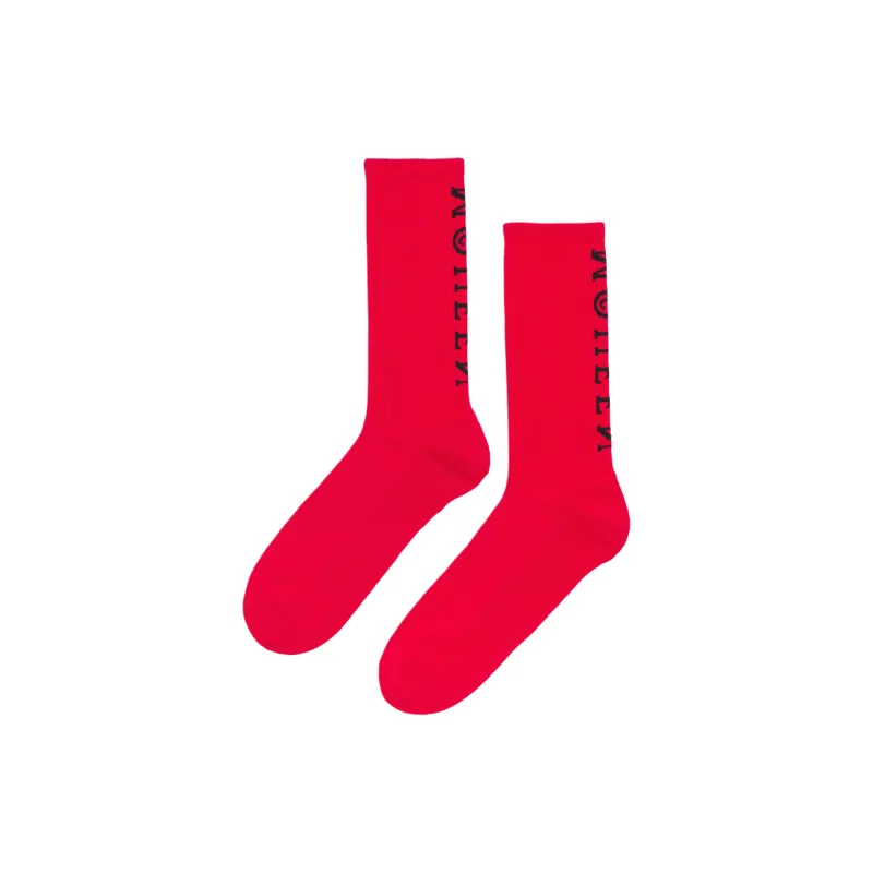 Alexander McQueen Mid Calf Socks Men's 1 Pack Red-0
