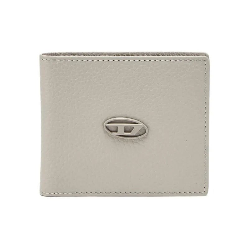 DIESEL Cow Leather Wallet Trumpets Men's Light Gray-0