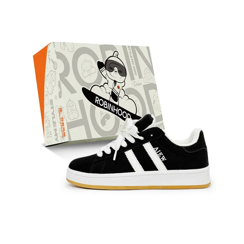 ROBINHOOD Coverage Slip Resistant Cushioning Abrasion Resistant Low Top Skateboard Shoes Unisex-1