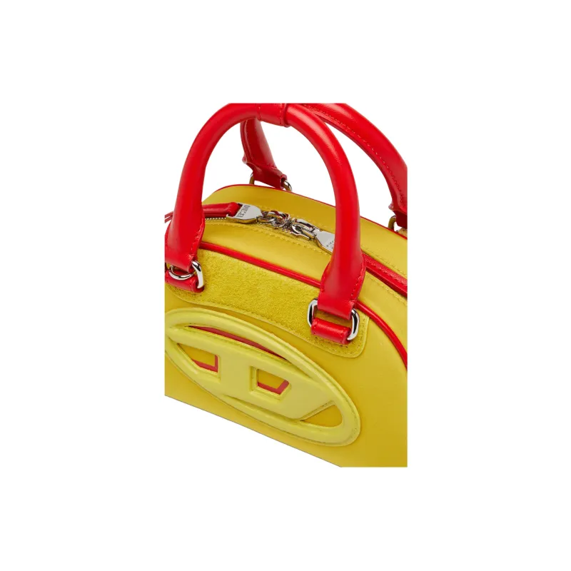 DIESEL Polyester Bowling Bag, Shoulder Bag, Crossbody Bag, Handbag Mini Women's Yellow-3