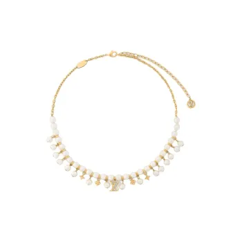 LOUIS VUITTON Metal, Resin Necklaces Women's Gold