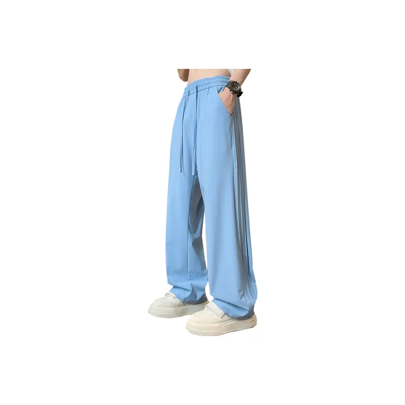 DANGERTIGER Knitted Sports Pants Unisex Gray-31