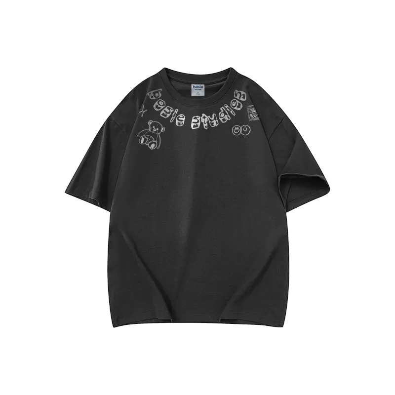 Bosieagender Short Sleeved T Shirts Unisex-8