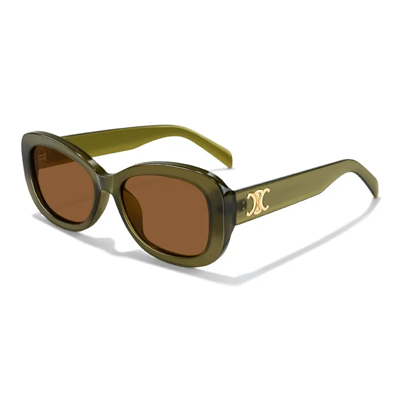 MK MINGKU TR/Memory Plastic Oval Sunglasses Unisex-6