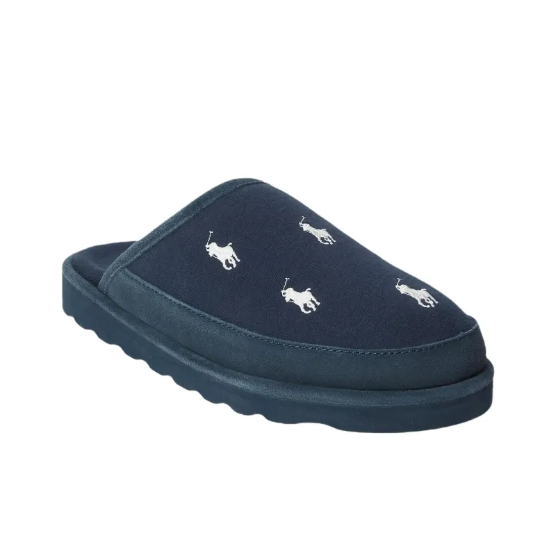 Polo Ralph Lauren Closed Toe Slippers Men's Blue-2