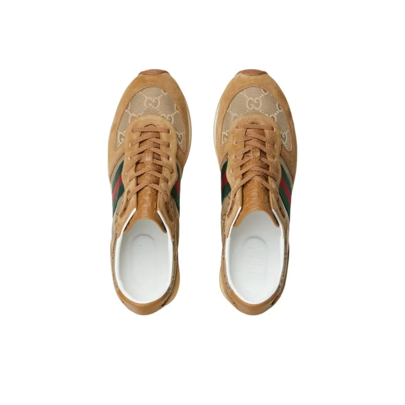 GUCCI Re Motion Low Top Casual Shoes Men's Brown-3