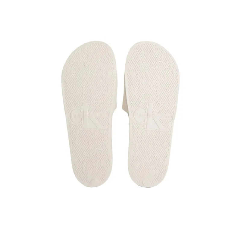 CKJ CALVIN KLEIN JEANS Slide Slippers Men's White-5