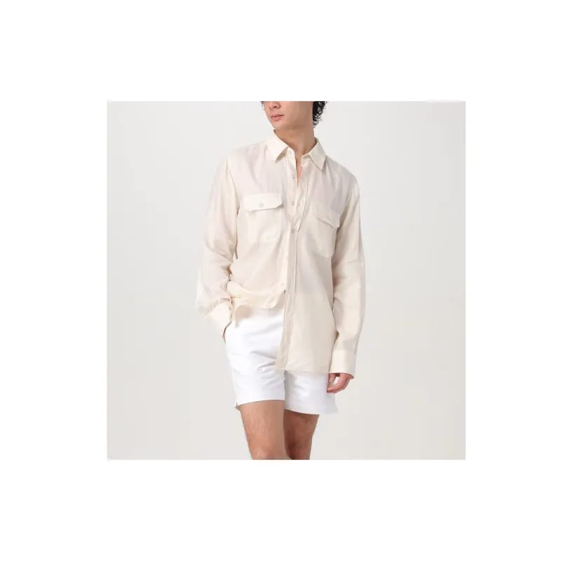 TOM FORD Flap Pocket Long Sleeved Shirt-4