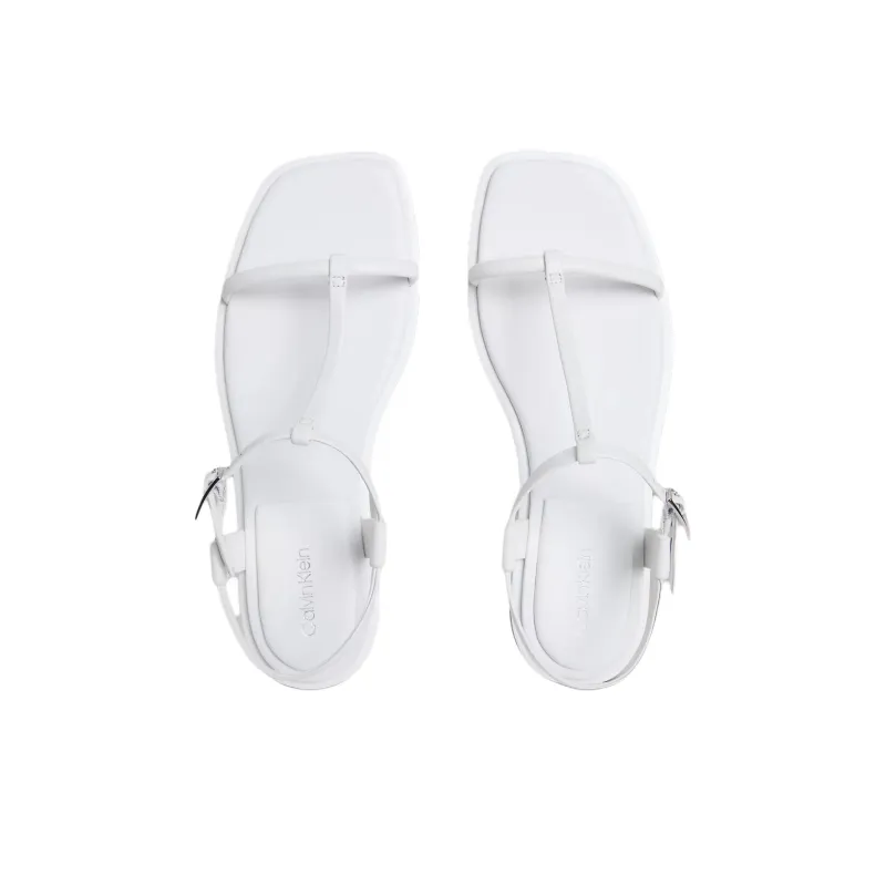 CALVIN KLEIN One Strap Sandals Women's White-3
