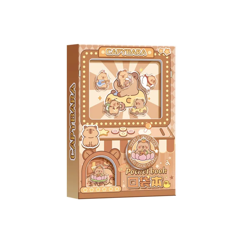 Kabaxiong Capybara Egg Machine Pocket Notebook Planners-0