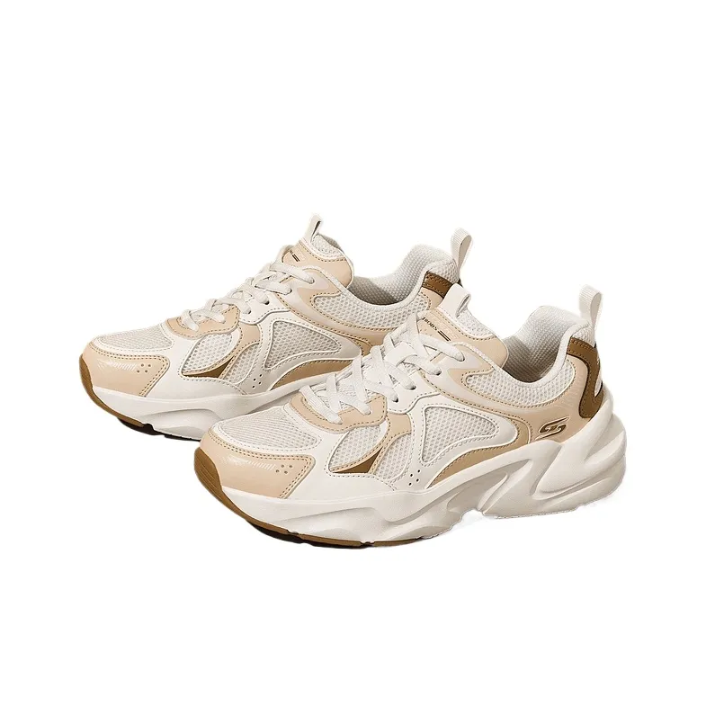 Skechers D'Lites Low Top Chunky Sneakers Women's Taupe-3