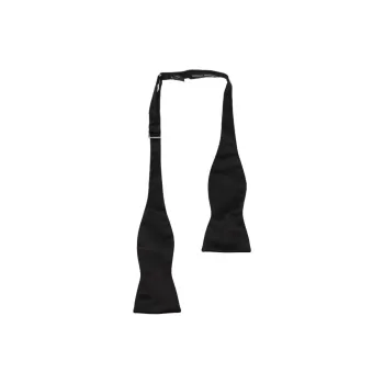 AMANI Silk Bow Tie Unisex Black