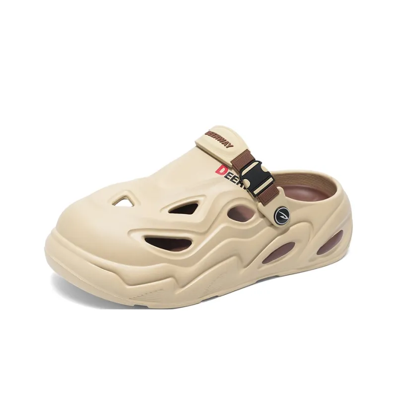 DEERWAY Clogs Men's Khaki Brown-2