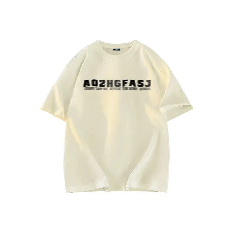 A02 T-Shirts Unisex Light Beige Apricot-0
