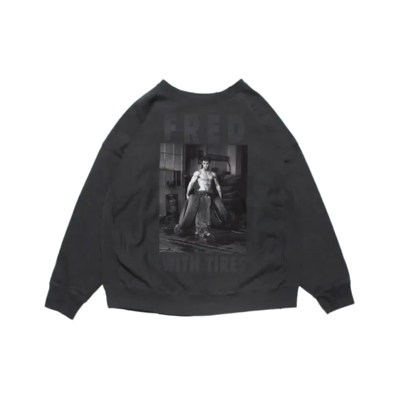 Bowwow SS25 【BOW WOW / HERB RITTS COLLECTION】FRED WITH TIRES SWEAT Sweatshirt Unisex-0