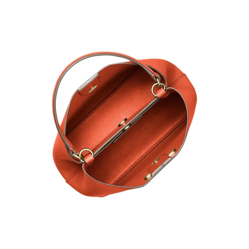 MICHAEL KORS Pratt Canvas Shoulder Bag, Handbag Trumpets Women's Red Clay-1