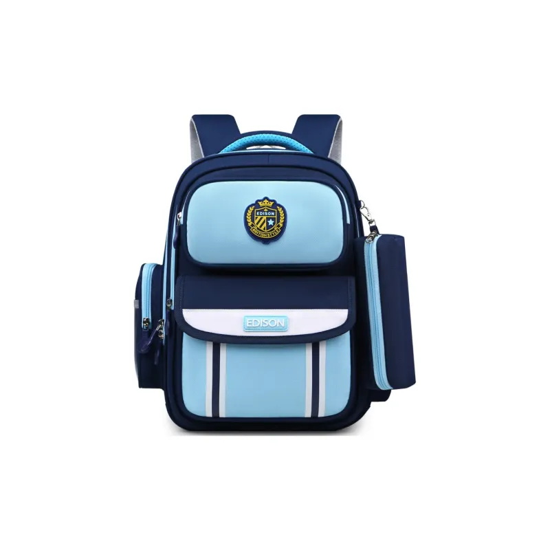 EDISON Repellent Oxford Cloth Backpack Student Backpack Kids' Royal Blue/Sky Blue/Pink/Purple-4