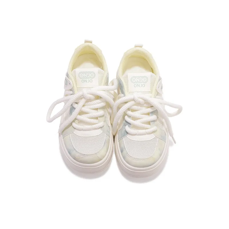 MKTKM Low Top Skateboard Shoes Women's Misty Blue-2