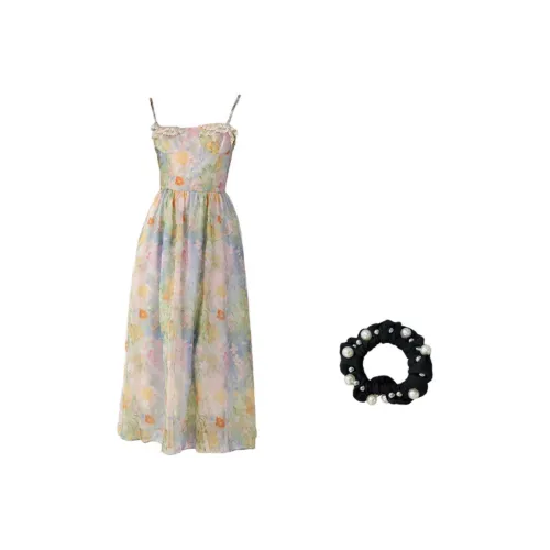 JSUHH Two Piece Skirt Sets Women's Image Color Two Piece Set+Hair Tie Comes With
