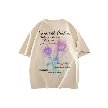 SOIE T Shirts Unisex Light Beige Apricot