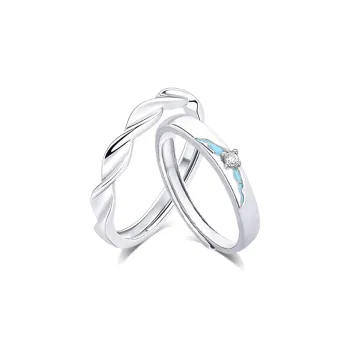 KUMET Sterling Silver Rings Unisex