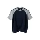 Navy Blue & Gray[200g Heavyweight 100% cotton]