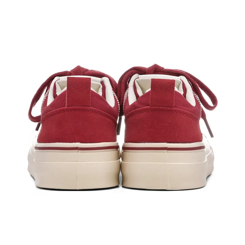 The New Age Family Low Top Skateboard Shoes Women's Red-3