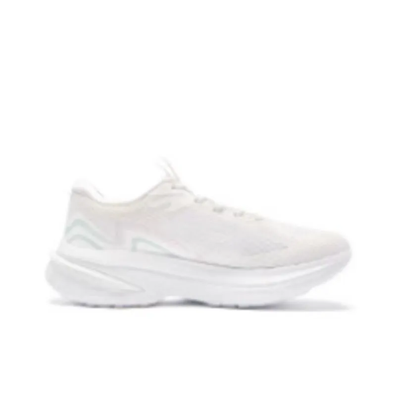 QIAODAN Slip Resistant And Breathable Low Top Casual Running Shoes Women's White-1