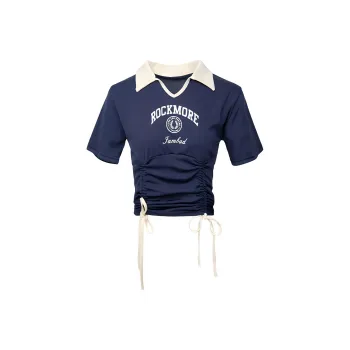 DOKZB T Shirts Women's Blue