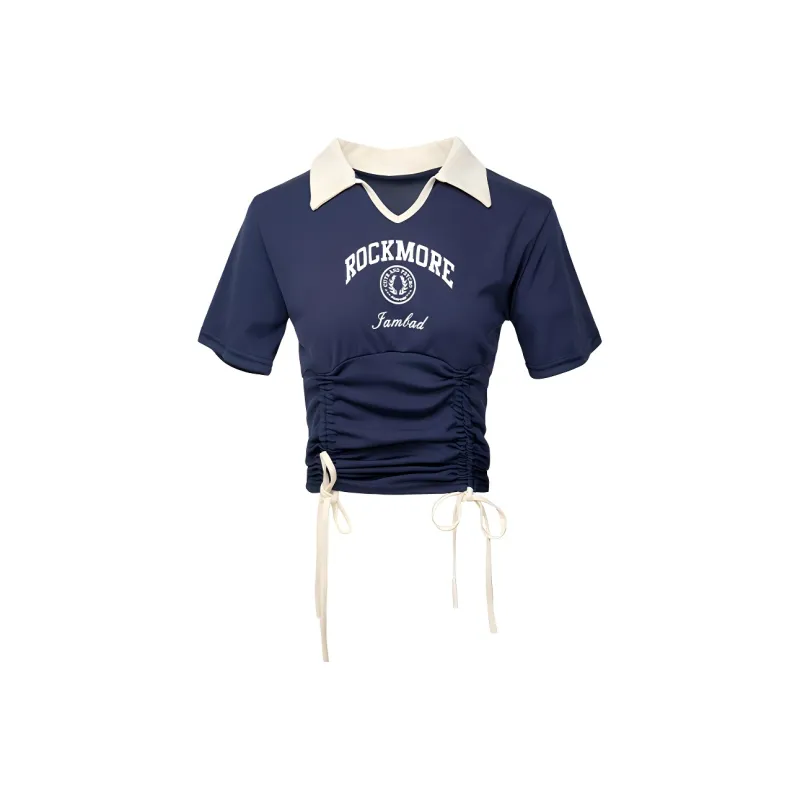 DOKZB T Shirts Women's Blue-0