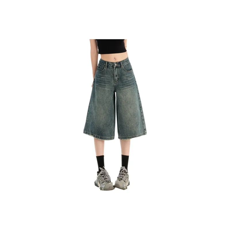 ZAZN Denim Shorts Women's Vintage Blue-0