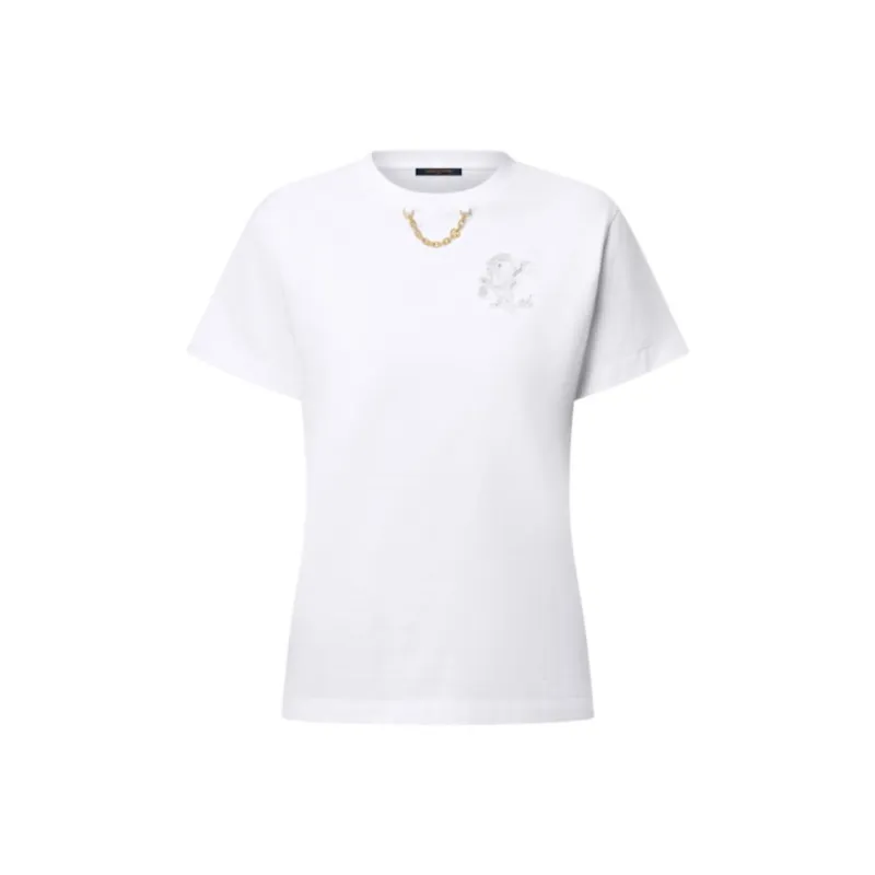 LOUIS VUITTON Broderie Lv T Shirt-0