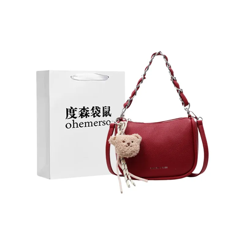 Dusen Kangaroo PU Shoulder Bag Regular Women's Multicolor-15