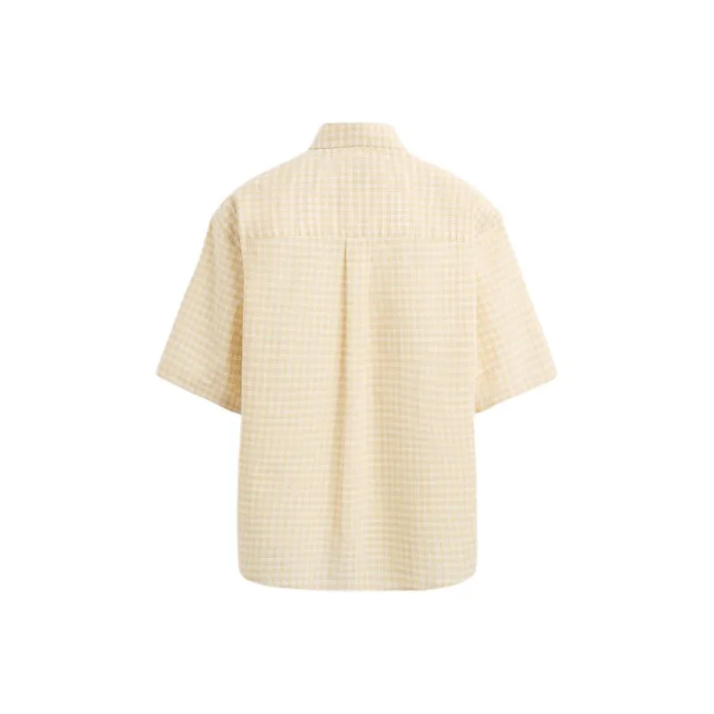 ZARA Shirts Men Light Yellow-1