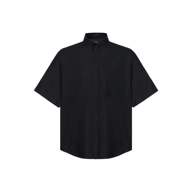 Balenciaga Shirt Loose Fit Men's Black-0