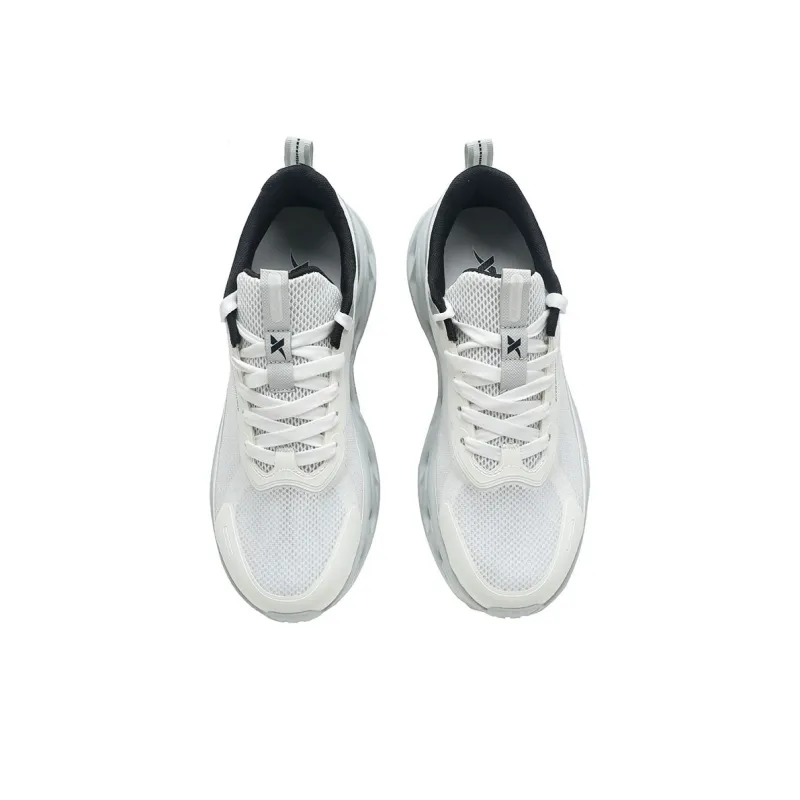 XTEP Cushioning, Breathable, Slip Resistant Low Top Outdoor Shoes Men's Sail White Tru Gray-3