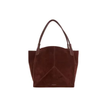 Victoria Beckham Patchwork Design Tote Bag, Shopping Bag, Handbag Women's Brown