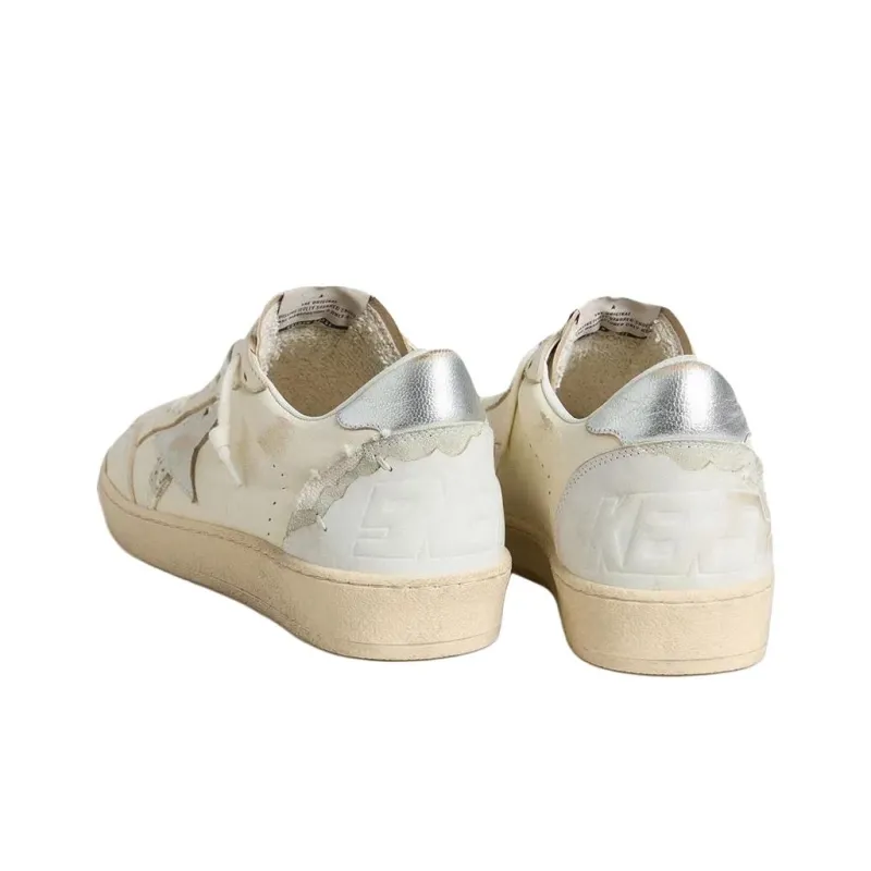 Golden Goose Ball Star LTD Low Top Skateboard Shoes Men's White-3