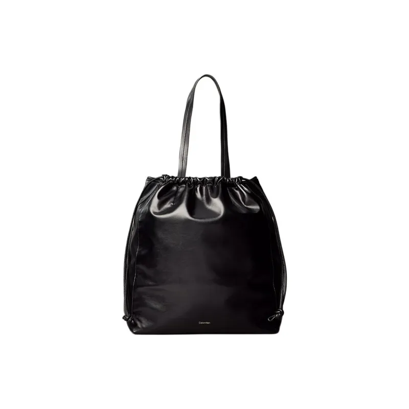 CALVIN KLEIN Artificial Leather Bucket Bag, Handbag, Shoulder Bag Tubas Women's Black-0
