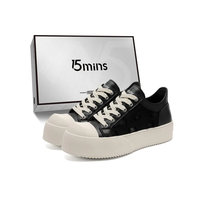 15 MINS Anti Slip Wear Resistant Low Top Skateboard Shoes Men's-3